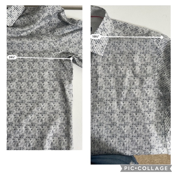 BUGATCHI Mens XL  Long Sleeve Button Shirt Classic Fit  Cuff - Picture 10 of 11